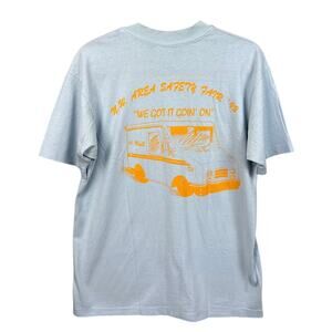 Vintage 90's Single Stitch Tee Hanes 50/50 US Post Office Graphic 90's Vintage